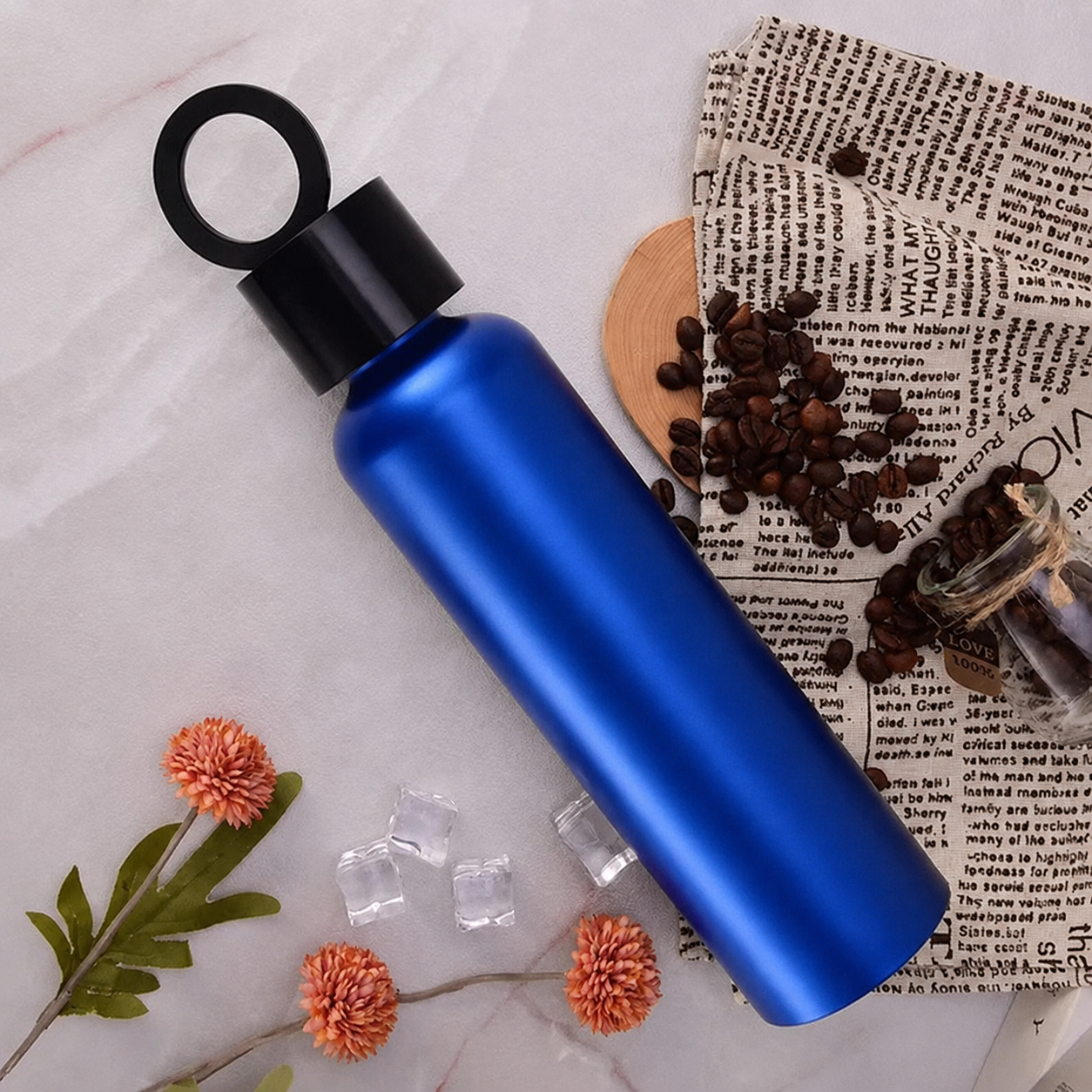 Vacuum Insulated Bottle with Phone Holder — view 3