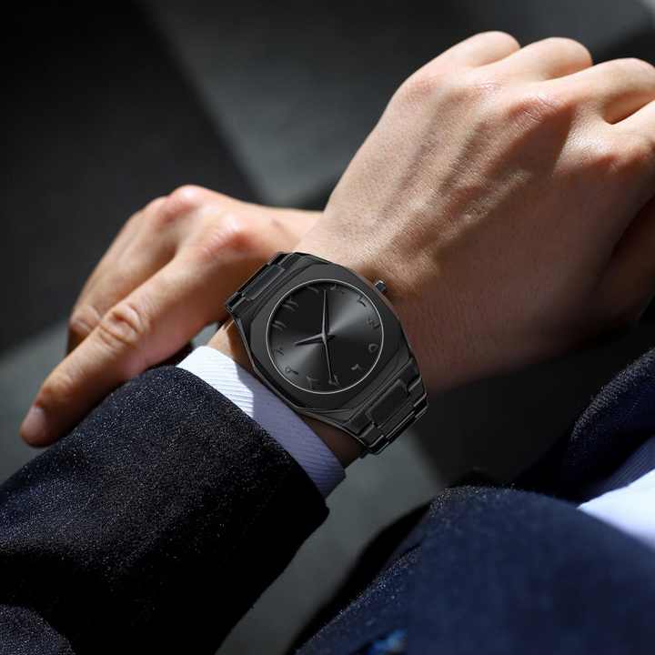 Stainless Steel Arabic Dial Watch — view 2